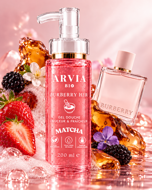 ARVIA Gel Douche au Matcha – Inspiration Burberry Her
